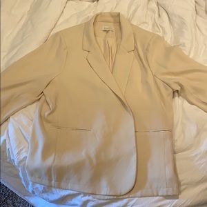Plus size boutique brand cream blazer